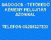 Tetfed - bdogos tetfed kmny felujits azonnal garancival 06205327823